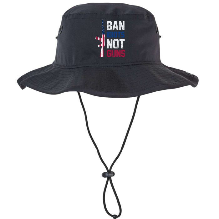 Pro Second Amendment Gun Rights Ban Idiots Not Guns Bucket Hat