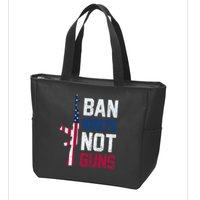 Pro Second Amendment Gun Rights Ban Idiots Not Guns Zip Tote Bag
