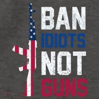 Pro Second Amendment Gun Rights Ban Idiots Not Guns Vector Backpack