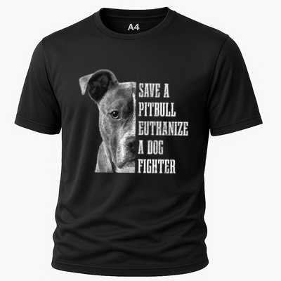 Pitbull Save A Pitbull Funny Dog Rescue Pitbull Mom Dad Performance Shirt