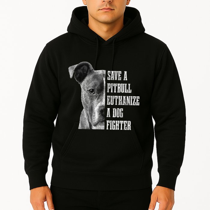 Pitbull Save A Pitbull Funny Dog Rescue Pitbull Mom Dad Hoodie