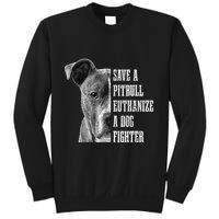 Pitbull Save A Pitbull Funny Dog Rescue Pitbull Mom Dad Sweatshirt