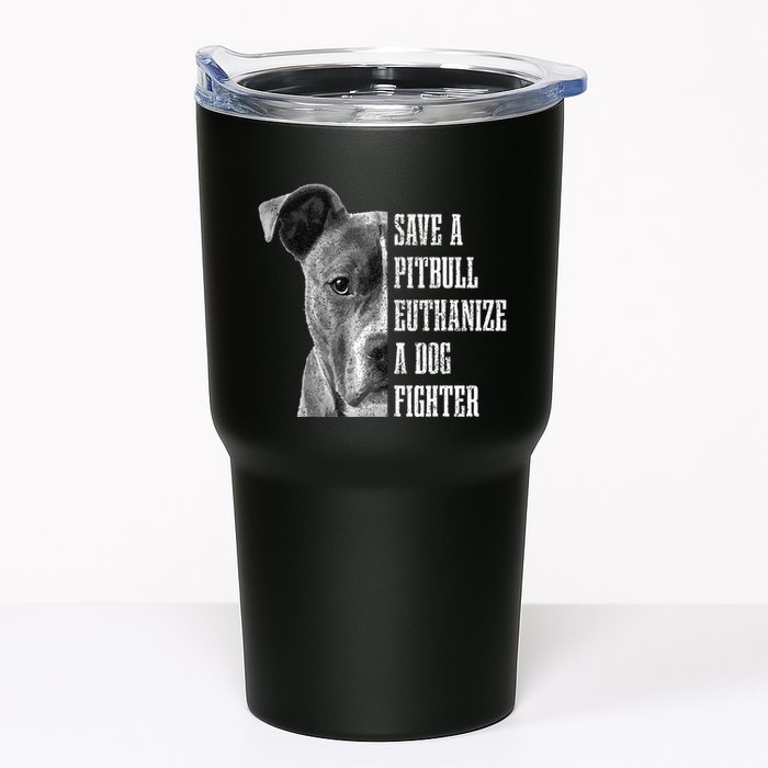 Pitbull Save A Pitbull Funny Dog Rescue Pitbull Mom Dad Tumbler