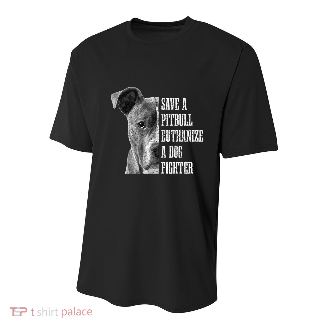Pitbull Save A Pitbull Funny Dog Rescue Pitbull Mom Dad Youth Performance Sprint T-Shirt