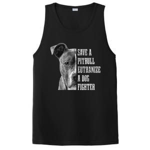 Pitbull Save A Pitbull Funny Dog Rescue Pitbull Mom Dad PosiCharge Competitor Tank