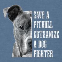 Pitbull Save A Pitbull Funny Dog Rescue Pitbull Mom Dad Garment-Dyed Sweatshirt