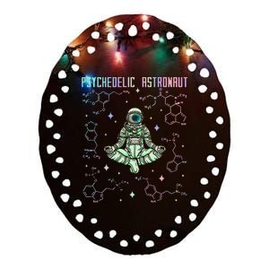 Psychedelic Space Astronaut Psychonaut Ceramic Oval Ornament