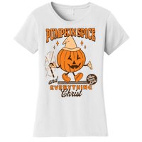 Pumpkin Spice And Everything Christ Jesus Fall Halloween Women's T-Shirt