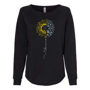 Peace Sunflower Butterflies Flag Support Womens California Wash Sweatshirt