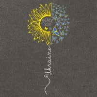 Peace Sunflower Butterflies Flag Support Cotton Canvas Backpack