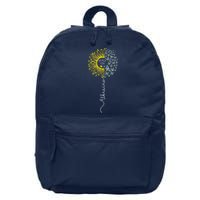 Peace Sunflower Butterflies Flag Support 16 in Basic Backpack