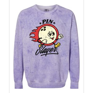 Pink Slayer Bowling Colorblast Crewneck Sweatshirt