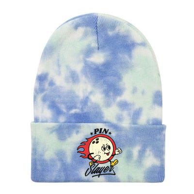 Pink Slayer Bowling Tie Dye 12in Knit Beanie