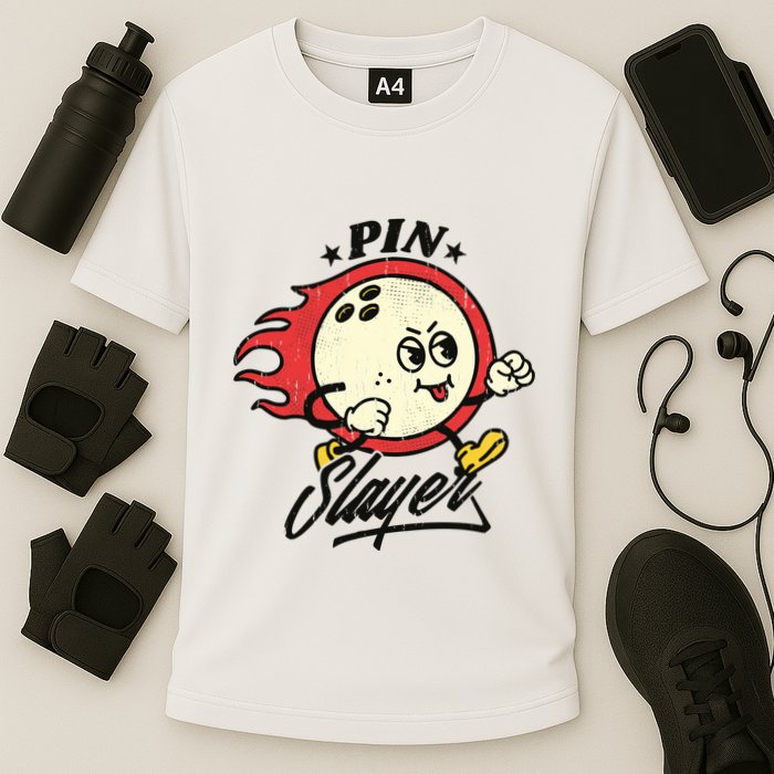 Pink Slayer Bowling Cooling Performance Crew T-Shirt