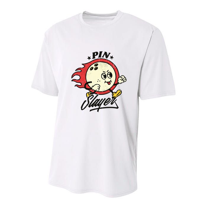 Pink Slayer Bowling Youth Performance Sprint T-Shirt