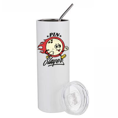 Pink Slayer Bowling Stainless Steel Tumbler