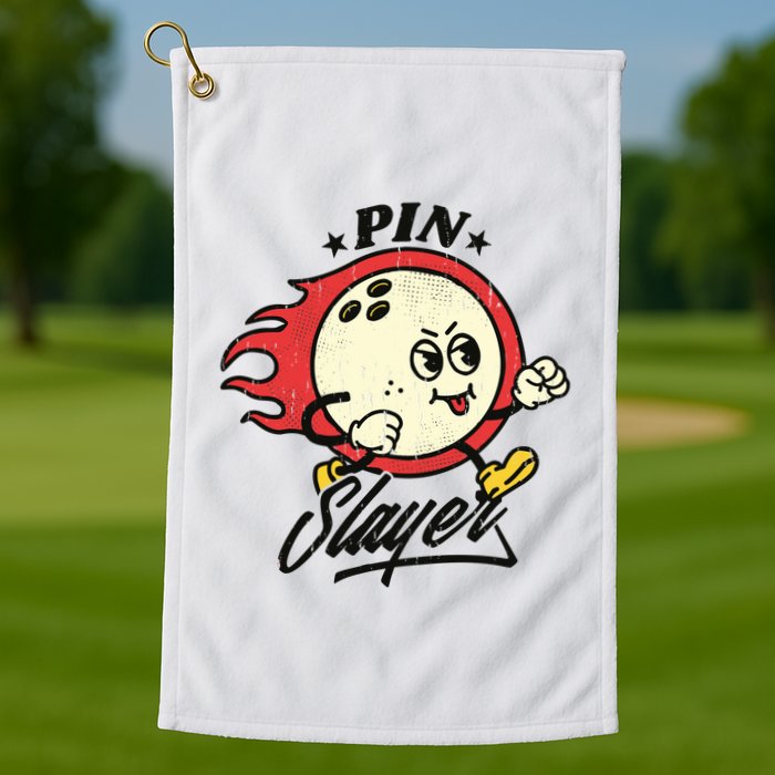 Pink Slayer Bowling Golf Towel