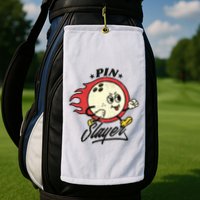Pink Slayer Bowling Golf Towel