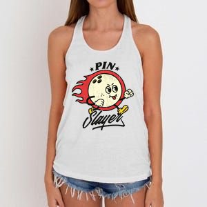 Pink Slayer Bowling Women's Knotted Racerback Tank