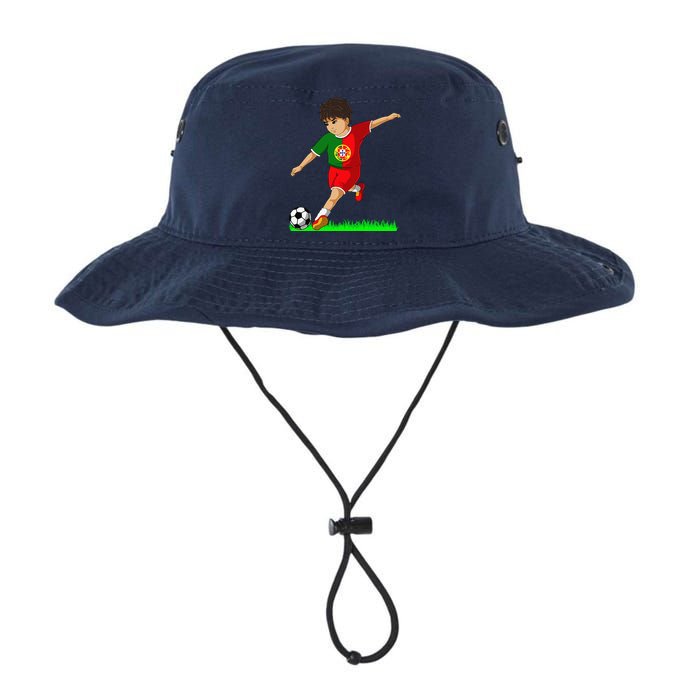 Portuguese Soccer Boy Portugal Flag Jersey Football Fans Legacy Cool Fit Booney Bucket Hat