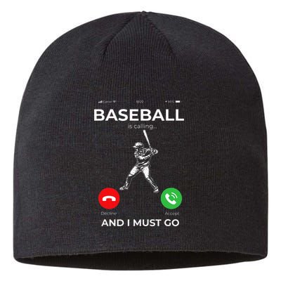 Phone Screen Baseball Is Calling And I Must Go Sustainable Beanie