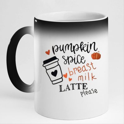 Pumpkin Spice Breast Milk Latte Please 11oz Black Color Changing Mug