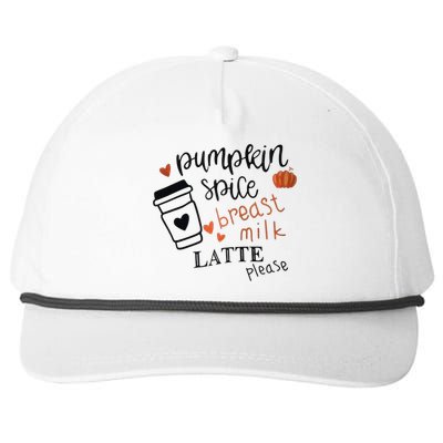 Pumpkin Spice Breast Milk Latte Please Snapback Five-Panel Rope Hat