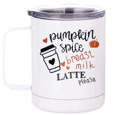 Pumpkin Spice Breast Milk Latte Please 12 oz Stainless Steel Tumbler Cup