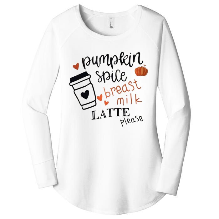 Pumpkin Spice Breast Milk Latte Please Women's Perfect Tri Tunic Long Sleeve Shirt