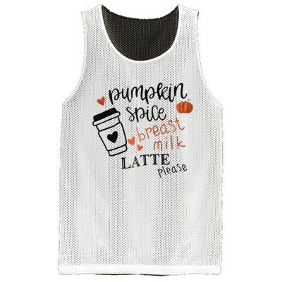 Pumpkin Spice Breast Milk Latte Please Mesh Reversible Basketball Jersey Tank