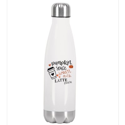 Pumpkin Spice Breast Milk Latte Please Stainless Steel Insulated Water Bottle