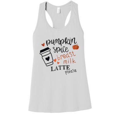 Pumpkin Spice Breast Milk Latte Please Women's Racerback Tank