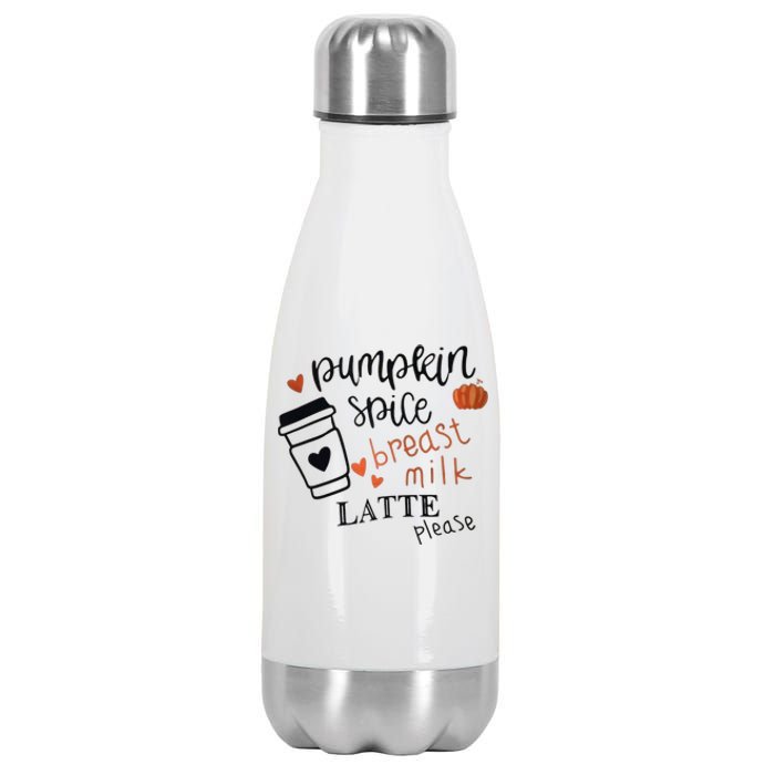 Pumpkin Spice Breast Milk Latte Please Stainless Steel Insulated Water Bottle