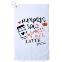 Pumpkin Spice Breast Milk Latte Please Platinum Collection Golf Towel