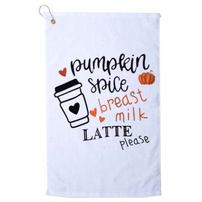 Pumpkin Spice Breast Milk Latte Please Platinum Collection Golf Towel