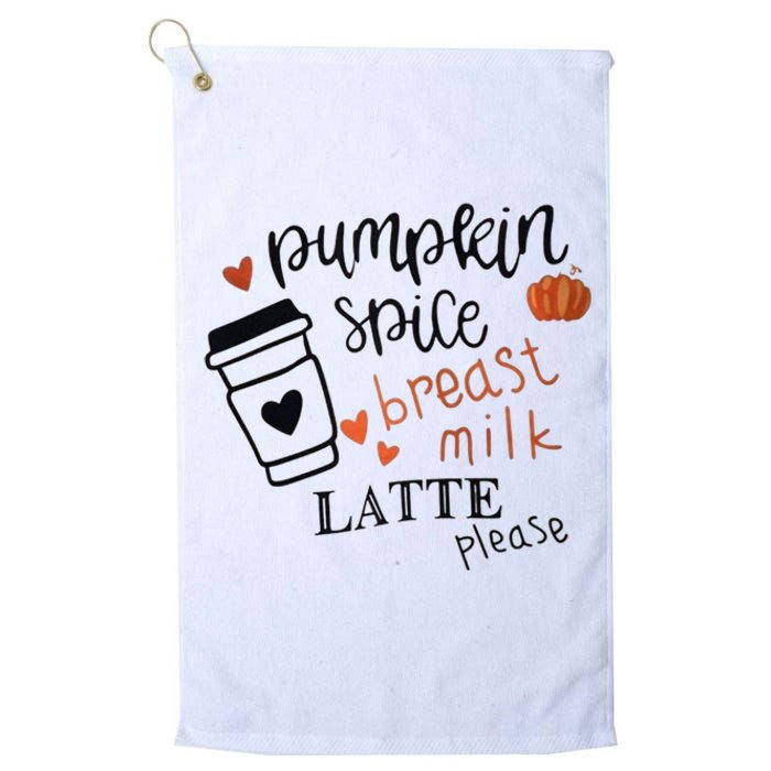 Pumpkin Spice Breast Milk Latte Please Platinum Collection Golf Towel