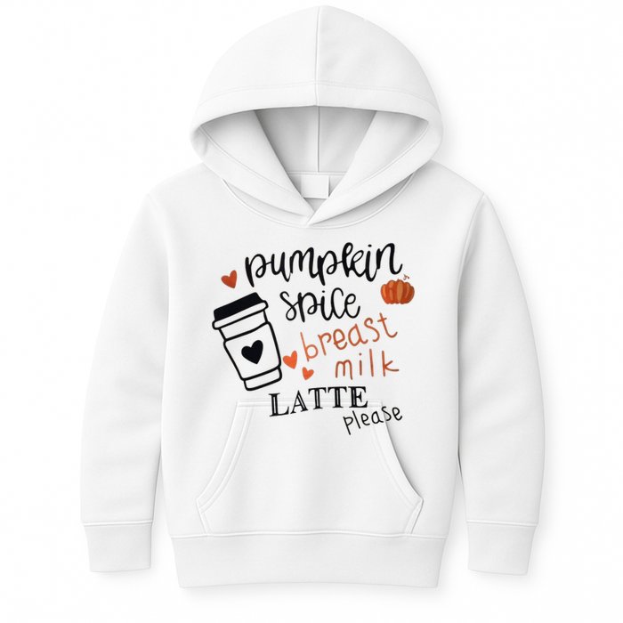 Pumpkin Spice Breast Milk Latte Please Kids Hoodie