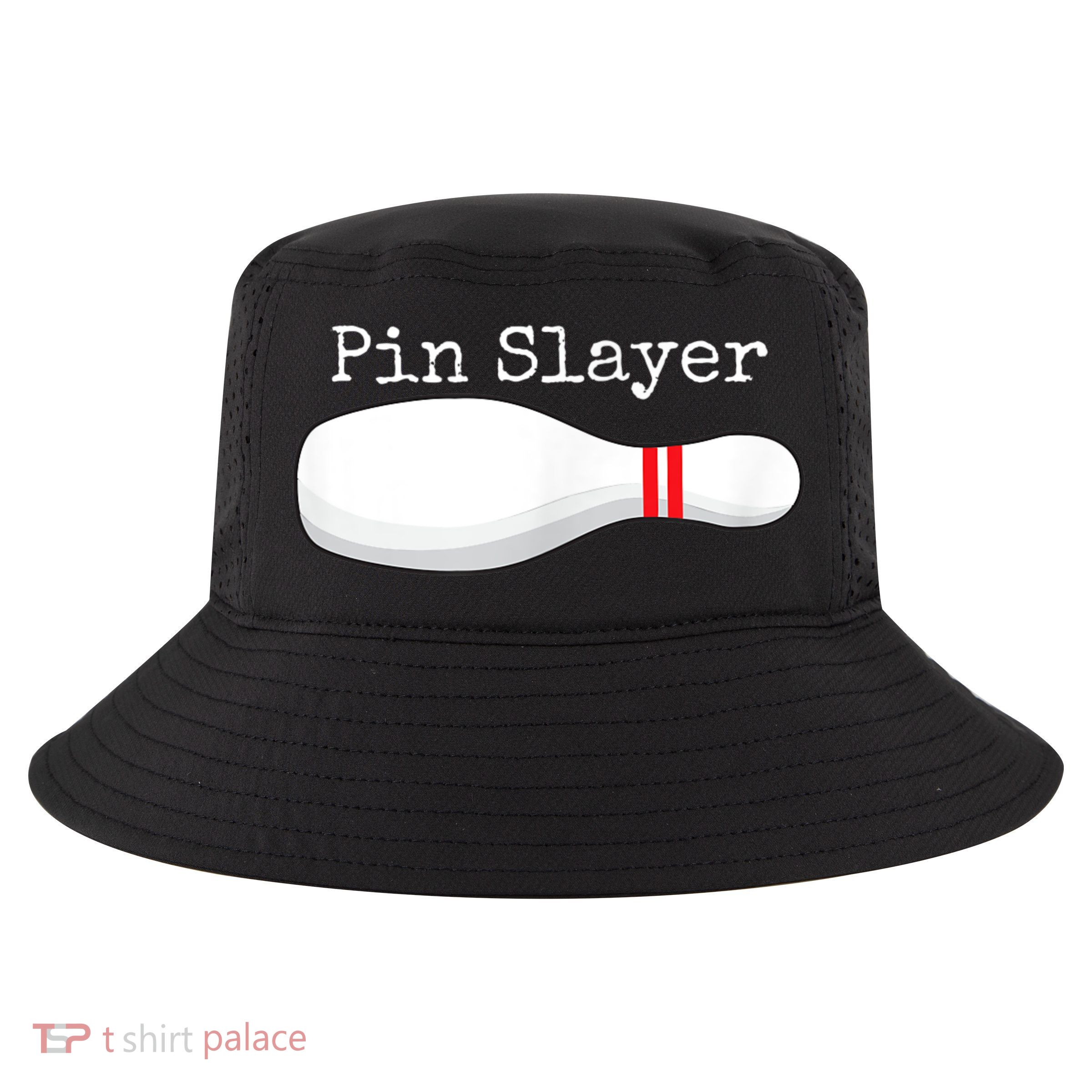 Pin Slayer Bowling Funny Graphic Strikes Turkeys Cool Comfort Performance Bucket Hat