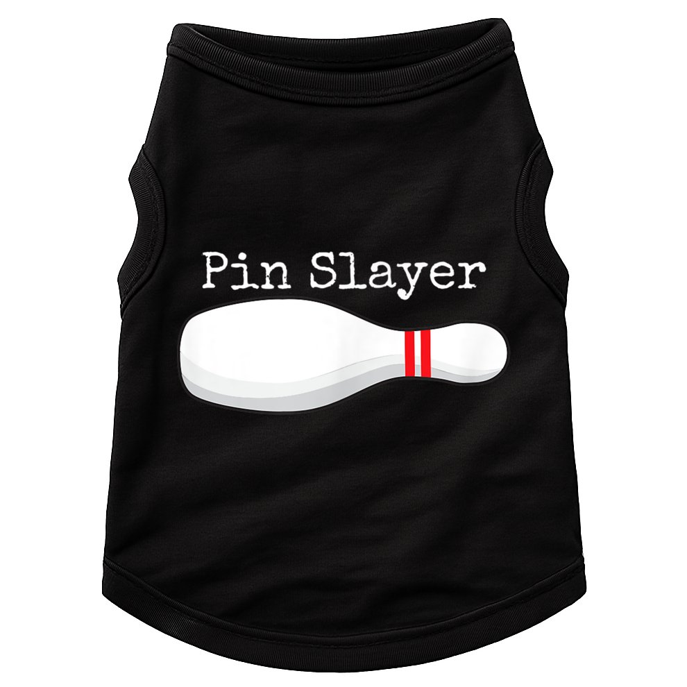 Pin Slayer Bowling Funny Graphic Strikes Turkeys Doggie Tank