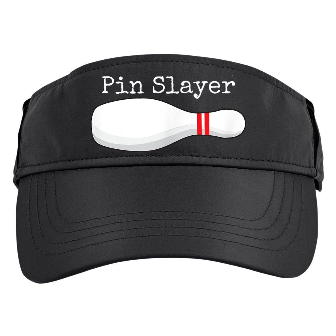 Pin Slayer Bowling Funny Graphic Strikes Turkeys Adult Drive Performance Visor