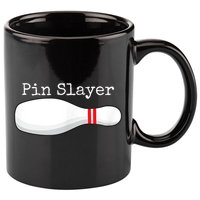Pin Slayer Bowling Funny Graphic Strikes Turkeys 11oz C Handle Ceramic Mug