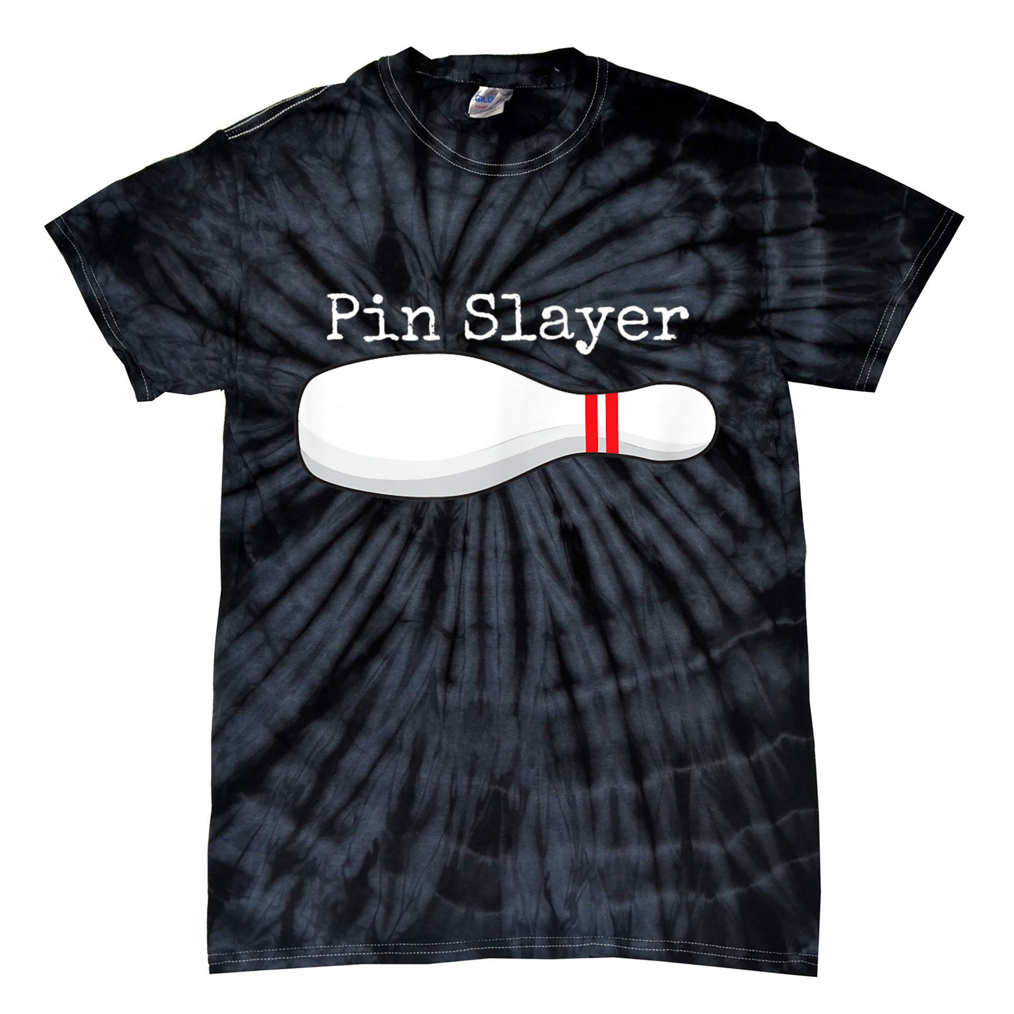 Pin Slayer Bowling Funny Graphic Strikes Turkeys Tie-Dye T-Shirt