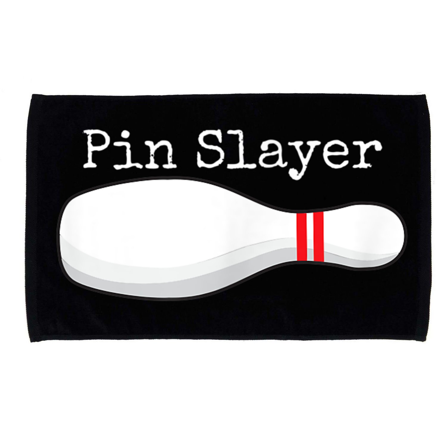 Pin Slayer Bowling Funny Graphic Strikes Turkeys Microfiber Hand Towel
