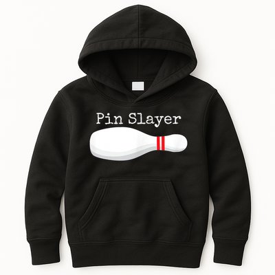 Pin Slayer Bowling Funny Graphic Strikes Turkeys Kids Hoodie