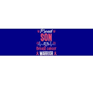 Proud Son Breast Cancer Warrior Awareness Pink Ribbon Gift Bumper Sticker