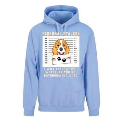 Personal Stalker Beagle Dog Arrested Jail Photo Funny Unisex Surf Hoodie