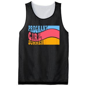 Pregnant Summer Baby Announcement Pregnancy Reveal Mesh Reversible Basketball Jersey Tank