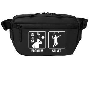 Problem Solved Badminton Player Badminton Sports Shuttlecock Gift Crossbody Pack