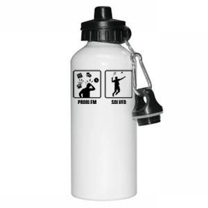 Problem Solved Badminton Player Badminton Sports Shuttlecock Gift Aluminum Water Bottle