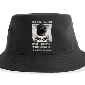 Personal Stalker Black Standard Poodle Sustainable Bucket Hat